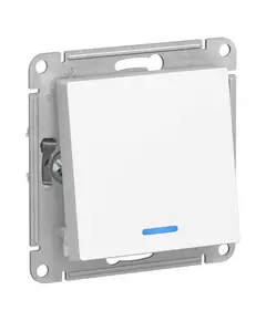 Механизм переключателя 1-кл. СП AtlasDesign 10А IP20 (сх. 6а) 10AX с подсветкой бел. SchE ATN000163