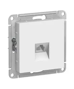 Механизм розетки телефонной 1-м СП AtlasDesign RJ11 бел. SchE ATN000181