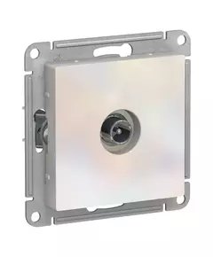 Механизм розетки оконечной TV AtlasDesign 1DB жемчуж. SchE ATN000491