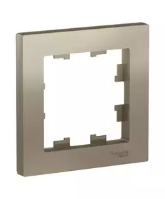 Рамка 1-м AtlasDesign шампань SchE ATN000501