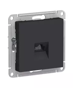 Механизм розетки компьютерной AtlasDesign RJ45 карбон SchE ATN001083