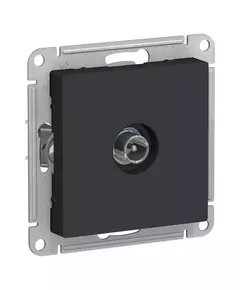 Механизм розетки TV оконечной AtlasDesign 1DB карбон SchE ATN001091