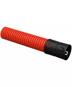 Труба гофрированная двустенная ПНД d63мм с муфтой красн. (уп.50м) IEK CTG12-063-K04-050-R