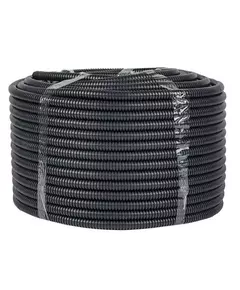 Труба гофрированная FRHF d16мм с протяжкой черн. (уп.100м) Plast PROxima EKF FRHF-16