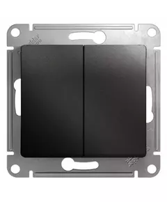 Механизм выключателя 2-кл. СП Glossa 10А IP20 (сх. 5) 10AX антрацит SchE GSL000751