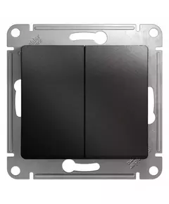 Механизм переключателя 2-кл. СП Glossa 10А IP20 (сх. 6) 10AX антрацит SchE GSL000765