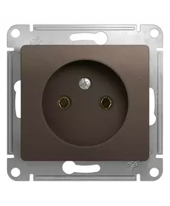 Механизм розетки 1-м СП 1мод. Glossa 16А IP20 без заземл. шоколад SchE GSL000841