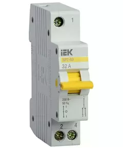 Выключатель-разъединитель трехпозиционный 1п ВРТ-63 32А IEK MPR10-1-032