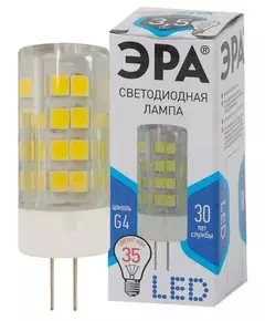 Лампа светодиодная JC-3.5w-220V-corn ceramics-840-G4 280лм ЭРА Б0027856