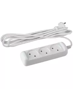 Удлинитель 3х1.5м без зазeмл. 10А IP20 U-3-1.5m ПВС 2х1 ЭРА Б0028354