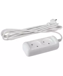 Удлинитель 2х3м без зазeмл.10А IP20 U-2-3m ПВС 2х1 ЭРА Б0028360