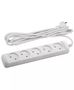 Удлинитель 5х5м без зазeмл. 10А IP20 U-5-5m ПВС 2х1 ЭРА Б0028365