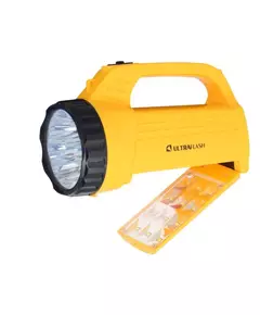 Фонарь LED3819CSM (аккум 220В желт. 9LED +12SMD LED 2 режима SLA) Ultraflash 12102/12860