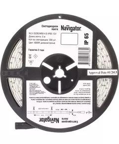 Лента светодиодная 71 763 NLS-3528CW60-4.8-IP65-12V R5 4.8Вт/м (уп.5м) Navigator 71763