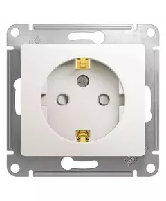 Механизм розетки 1-м СП Glossa 16А IP20 с заземл. защ. шторки перламутр. SchE GSL000645