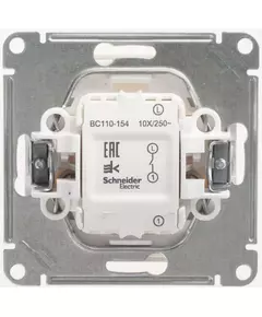 Механизм выключателя 1-кл. СП W59 10А IP20 10AX сл. кость SchE VS110-154-2-86