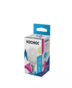 Лампа светодиодная GL45 6.5Вт 220В E14 3000К Космос LkecLED6.5wGL45E1430
