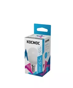 Лампа светодиодная GL45 6.5Вт 220В E14 4500К Космос LkecLED6.5wGL45E1445