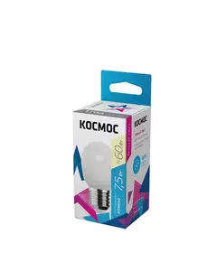 Лампа светодиодная GL45 7.5Вт 220В E27 3000К Космос LkecLED7.5wGL45E2730