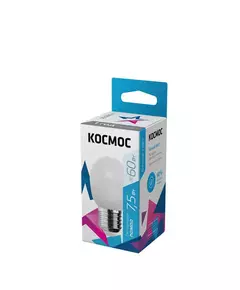 Лампа светодиодная GL45 7.5Вт 220В E27 4500К Космос LkecLED7.5wGL45E2745