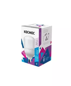 Лампа светодиодная высокомощная 30Вт 6500К E27 Космос LksmHWLED30WE2765