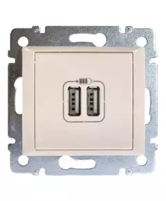 Механизм розетки 1-м USB 2мод. СП Valena сл. кость (DIY-упак.) Leg 694372