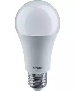 Лампа светодиодная 71 365 NLL-A60-15-230-4K-E27 15Вт грушевидная 4000К бел. E27 1200лм 176-264В Navigator 71365