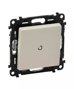 Механизм выключателя 1-кл. СП Valena Life 10А IP20 250В 10AX с подсветкой с лиц. панелью сл. кость Leg 752510