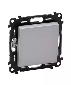 Механизм переключателя 1-кл. СП Valena Life 10А IP20 250В 10AX с лиц. панелью безвинт. зажимы алюм. Leg 752606