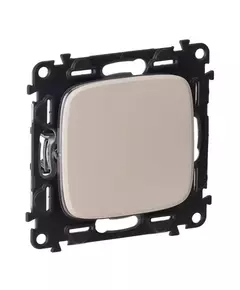 Механизм выключателя 1-кл. СП Valena Allure 10А IP20 250В 10AX с лиц. панелью безвинт. зажимы сл. кость Leg 752801