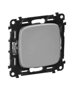 Механизм выключателя 1-кл. СП Valena Allure 10А IP20 250В 10AX с лиц. панелью безвинт. зажимы алюм. Leg 752901