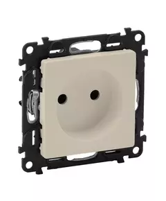Механизм розетки 1-м СП Valena Life 16А IP20 250В 2P защ. шторки безвинт. клеммы с лицев. панелью сл. кость Leg 753516