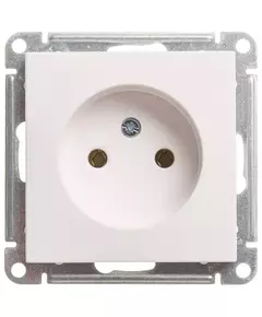 Механизм розетки 1-м СП W59 16А IP20 без заземл. без защ. шторок бел. SchE RS16-153-1-86