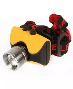 Фонарь налобный E157 (аккум. 220В CREE 3Вт пласт. бокс; желт.) Ultraflash 12351