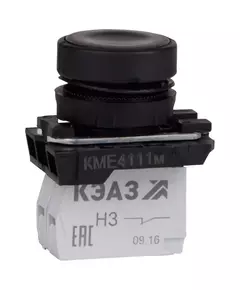 Кнопка управления КМЕ4111м 1но+1нз IP40 цилиндр черн. КЭАЗ 248240