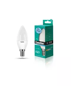 Лампа светодиодная LED8-C35/845/E14 8Вт свеча 4500К бел. E14 750лм 170-265В Camelion 12386