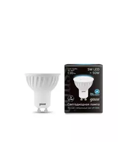 Лампа светодиодная Black MR16 5Вт 4100К бел. GU10 530лм 150-265В Gauss 101506205