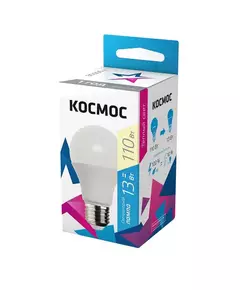 Лампа светодиодная A60 13Вт 3000К E27 220В КОСМОС LkecLED13wA60E2730
