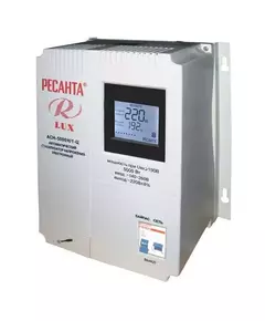 Стабилизатор напряжения АСН-5000 Н/1-Ц 1ф 5кВт настен. IP20 Ресанта Lux 63/6/16