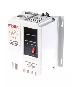 Стабилизатор напряжения АСН-1500Н/1-Ц 1ф 1.5кВт настен. IP20 Lux Ресанта 63/6/20