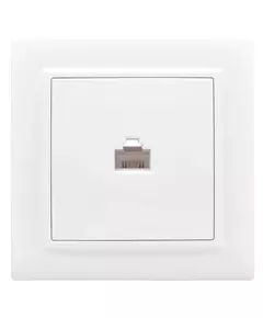 Розетка компьютерная 1-м СП Минск RJ45 бел. Basic EKF ERK01-035-10