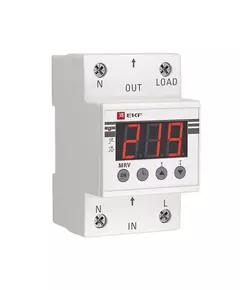 Реле напряжения с дисплеем MRV 40А PROxima EKF MRV-40A