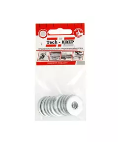 Шайба кузовная M10 цинк. DIN 9021 (уп.10шт) пакет Tech-Krep 103039