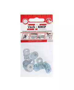 Шайба кузовная M5 цинк. DIN 9021 (уп.30шт) пакет Tech-Krep 103036