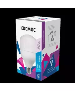 Лампа светодиодная HВтLED 50Вт 220В E40 6500К Космос LksmHWLED50WE4065