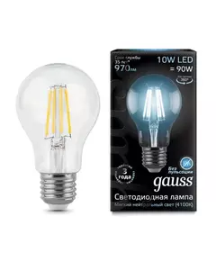 Лампа светодиодная филаментная Black Filament 10Вт A60 4100К E27 Gauss 102802210