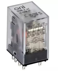 Реле общего назначения OGR-2 4C 220В AC ONI OGR-2-4C-AC220V
