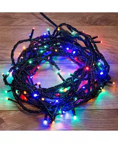 Гирлянда "ТВИНКЛ ЛАЙТ LED" (с контроллером 8 режимов) 20м 200LED 20Вт 220В IP65 мульти. NEON-NIGHT 303-149
