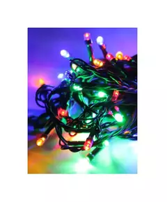 Гирлянда светодиодная 80LED зел. провод 8.8м (7.3+1.5) расстояние между лампами 10см 8 режимов мигания IP20 мультиколор Космос KOC_GIR80LED_RGB