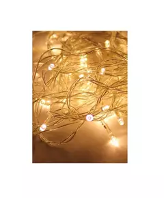 Гирлянда светодиодная 100LED бел. прозр. провод 10.8м 8 режимов мигания IP20 тепл. бел. Космос KOC_GIR100LED_W